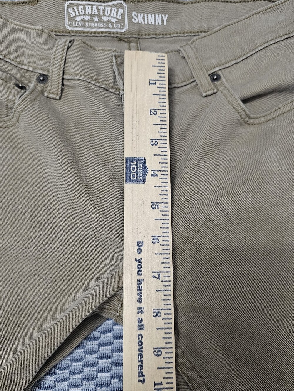 Levi's Signature Khaki Men's Skinny Jeans - Size 28 - Picture 6 of 7